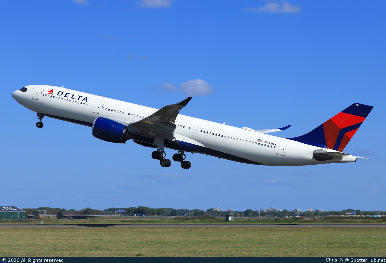 Photo of N412DX - Airbus A330-941 operated by Delta Air Lines