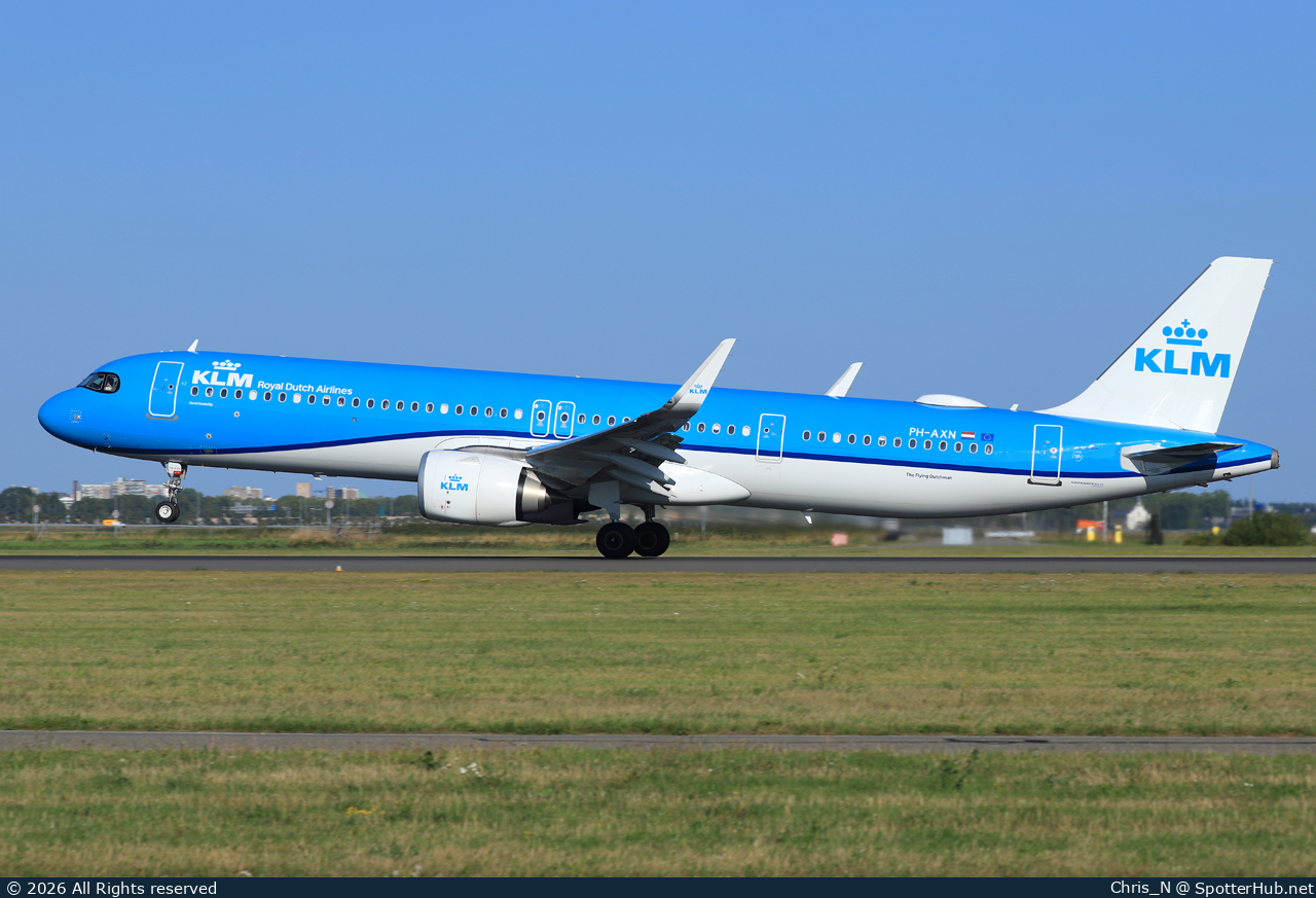 Photo of PH-AXN - Airbus A321-252NX operated by KLM Royal Dutch Airlines