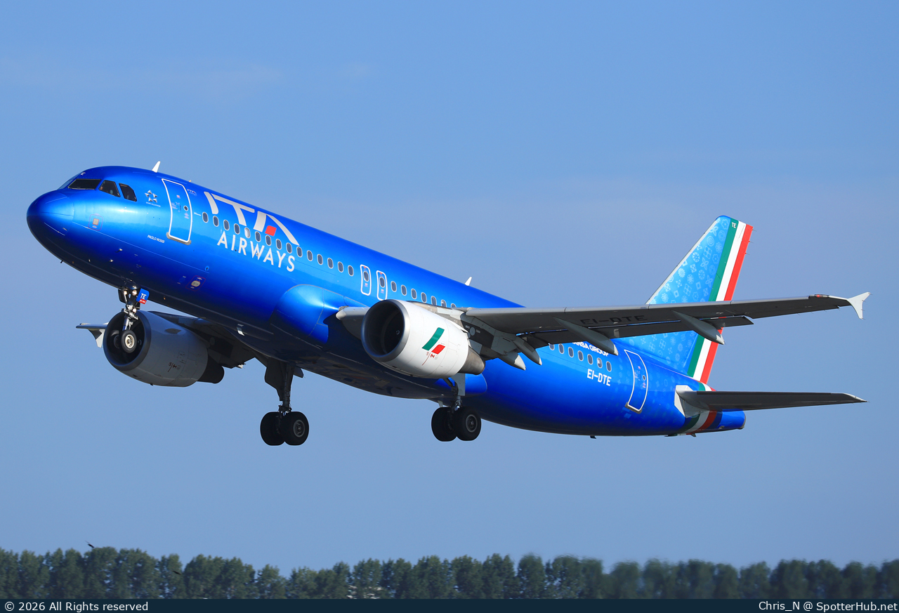 Photo of EI-DTE - Airbus A320-216 operated by ITA Airways