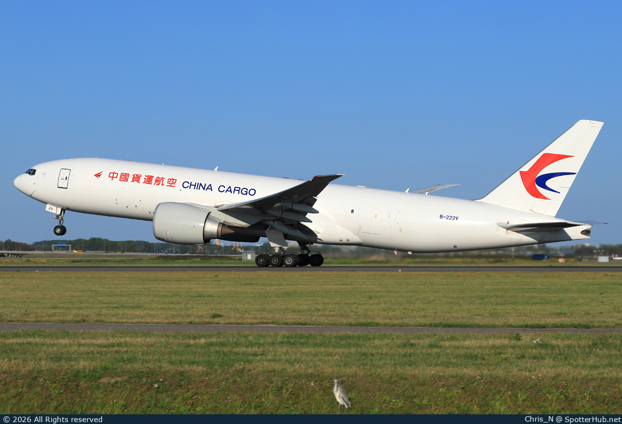 Photo of B-222V - Boeing 777-F operated by China Cargo Airlines