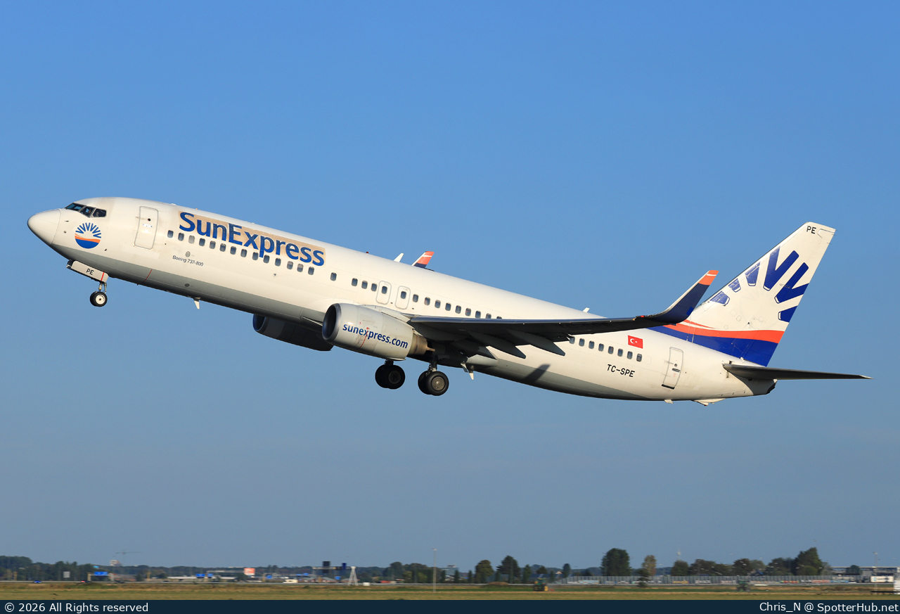 Photo of TC-SPE - Boeing 737-8HC operated by SunExpress