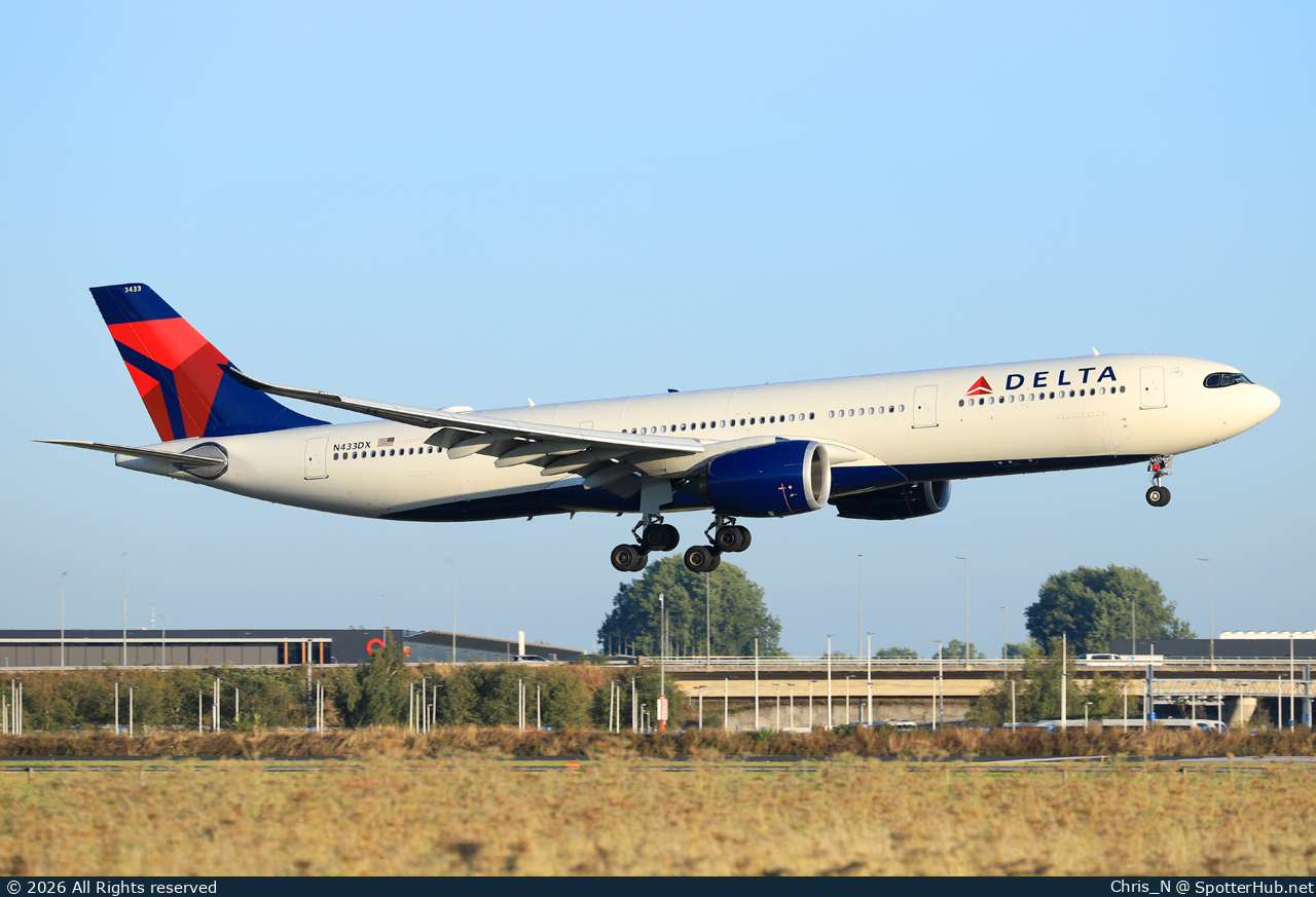 Photo of N433DX - Airbus A330-941 operated by Delta Air Lines