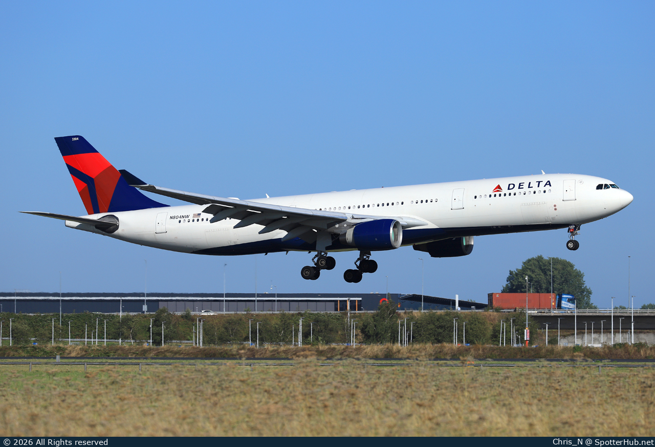 Photo of N804NW - Airbus A330-323 operated by Delta Air Lines