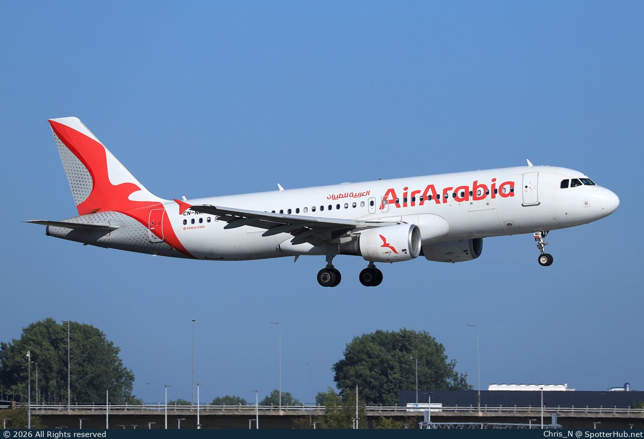 Photo of CN-NMH - Airbus A320-214 operated by Air Arabia Maroc