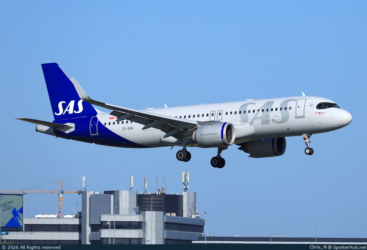 Photo of EI-SIM - Airbus A320-251N operated by SAS Connect