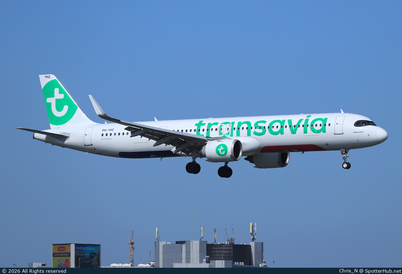 Photo of PH-YHZ - Airbus A321-251NX operated by Transavia