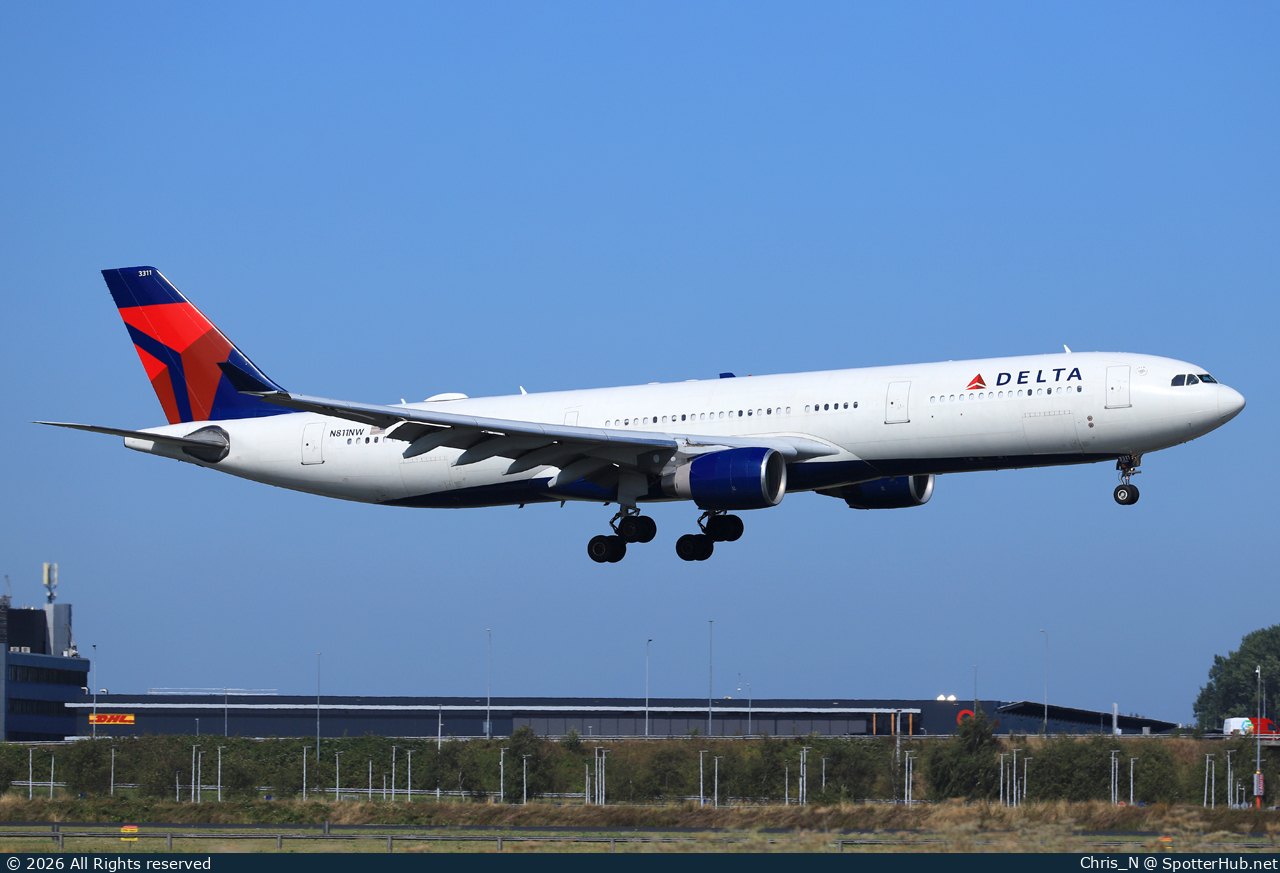 Photo of N811NW - Airbus A330-323 operated by Delta Air Lines