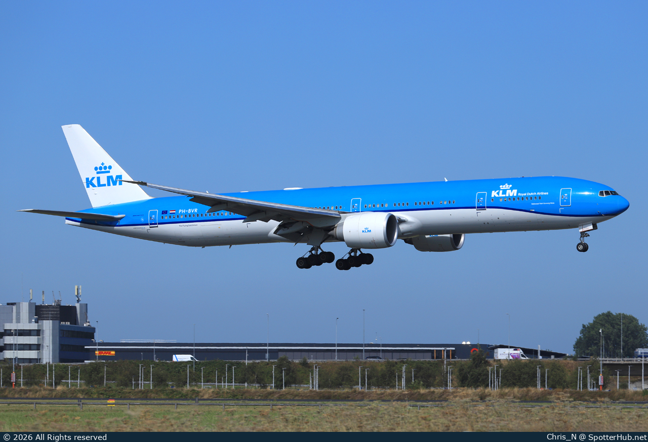 Photo of PH-BVR - Boeing 777-306(ER) operated by KLM Royal Dutch Airlines