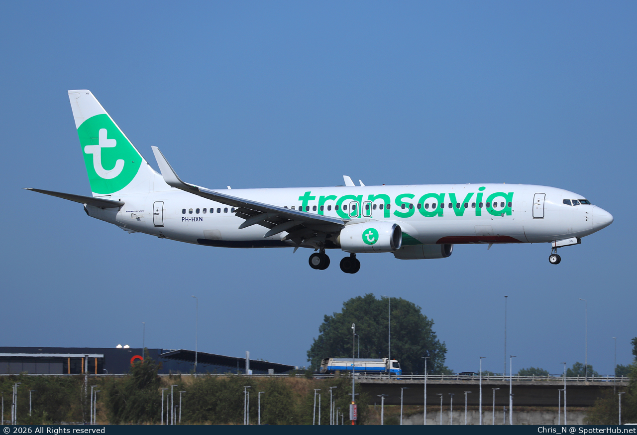 Photo of PH-HXN - Boeing 737-8K2 operated by Transavia