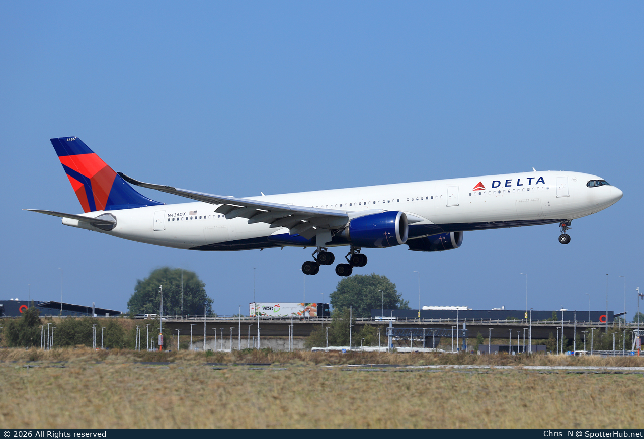 Photo of N436DX - Airbus A330-941 operated by Delta Air Lines