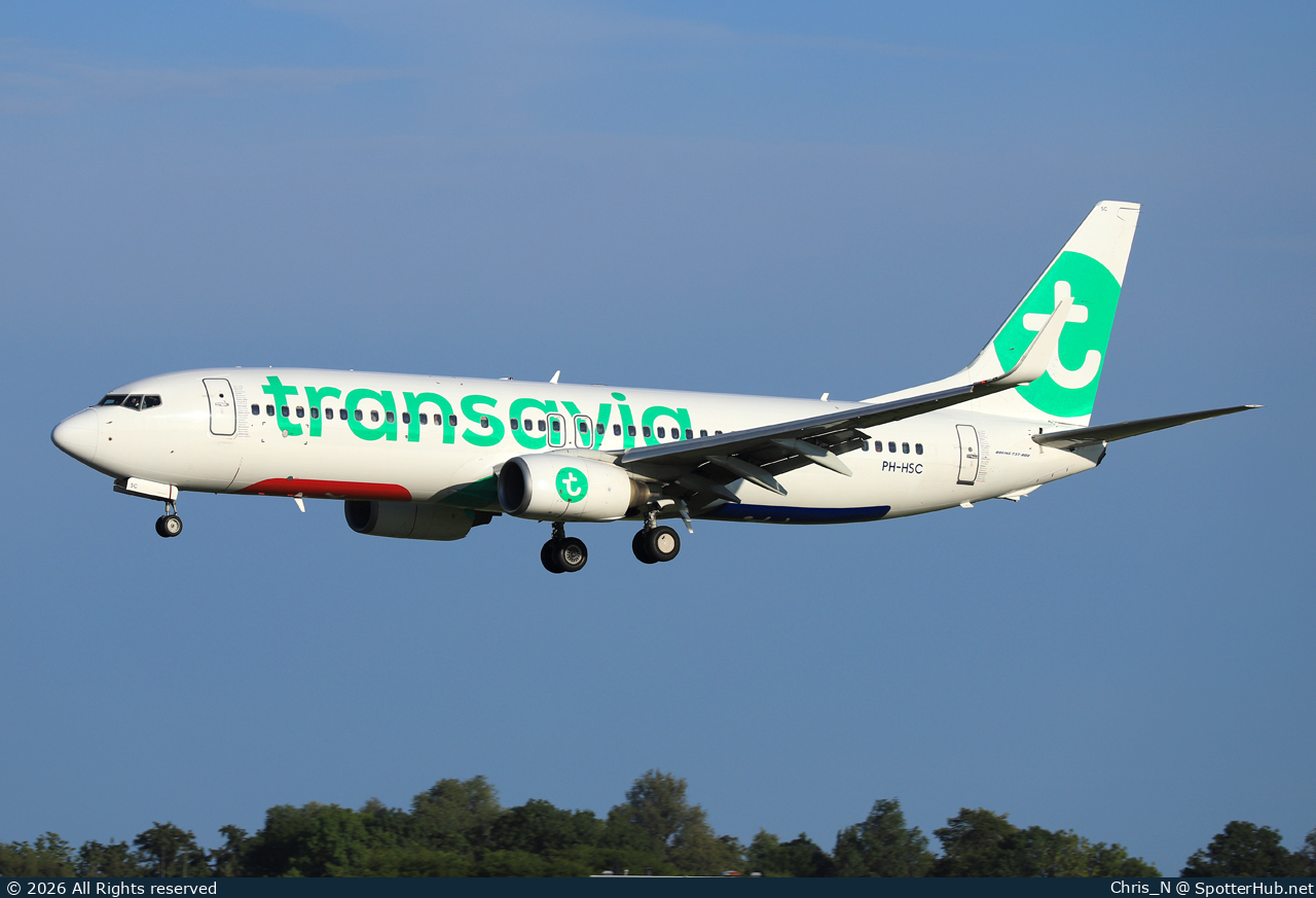 Photo of PH-HSC - Boeing 737-8K2 operated by Transavia