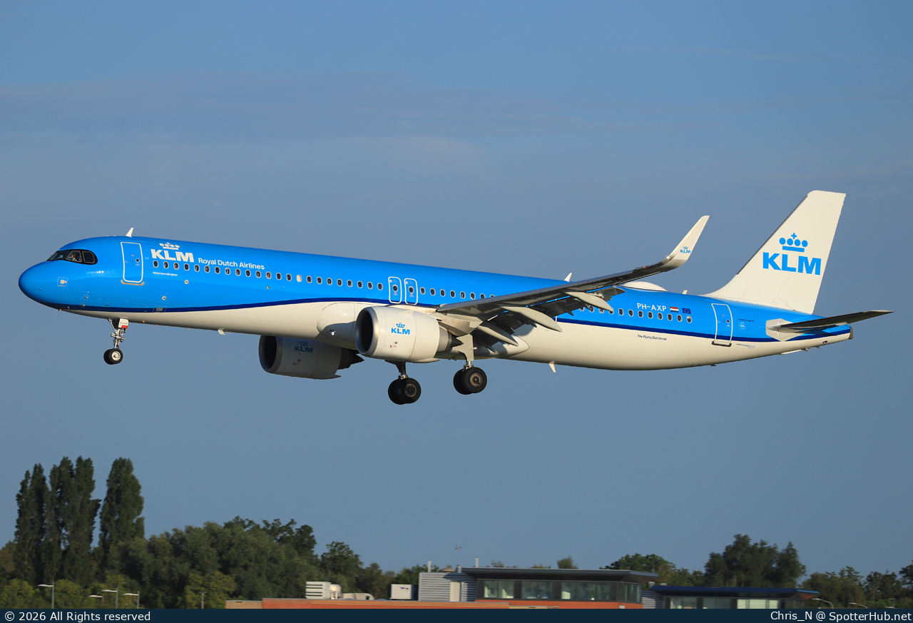 Photo of PH-AXP - Airbus A321-252NX operated by KLM Royal Dutch Airlines