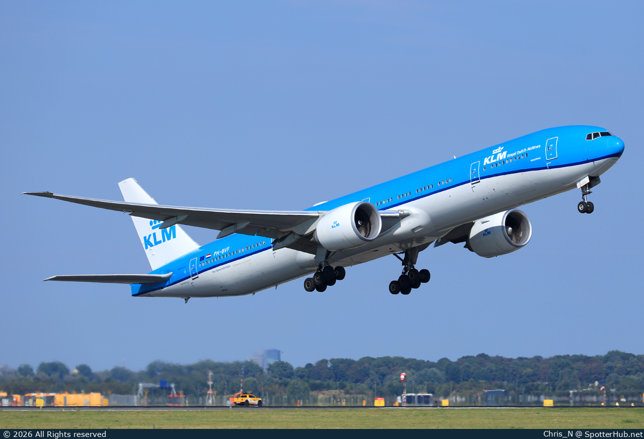Photo of PH-BVF - Boeing 777-306(ER) operated by KLM Royal Dutch Airlines