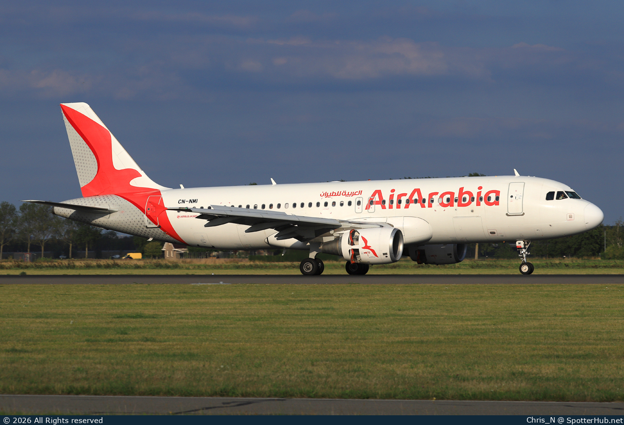 Photo of CN-NMI - Airbus A320-214 operated by Air Arabia Maroc