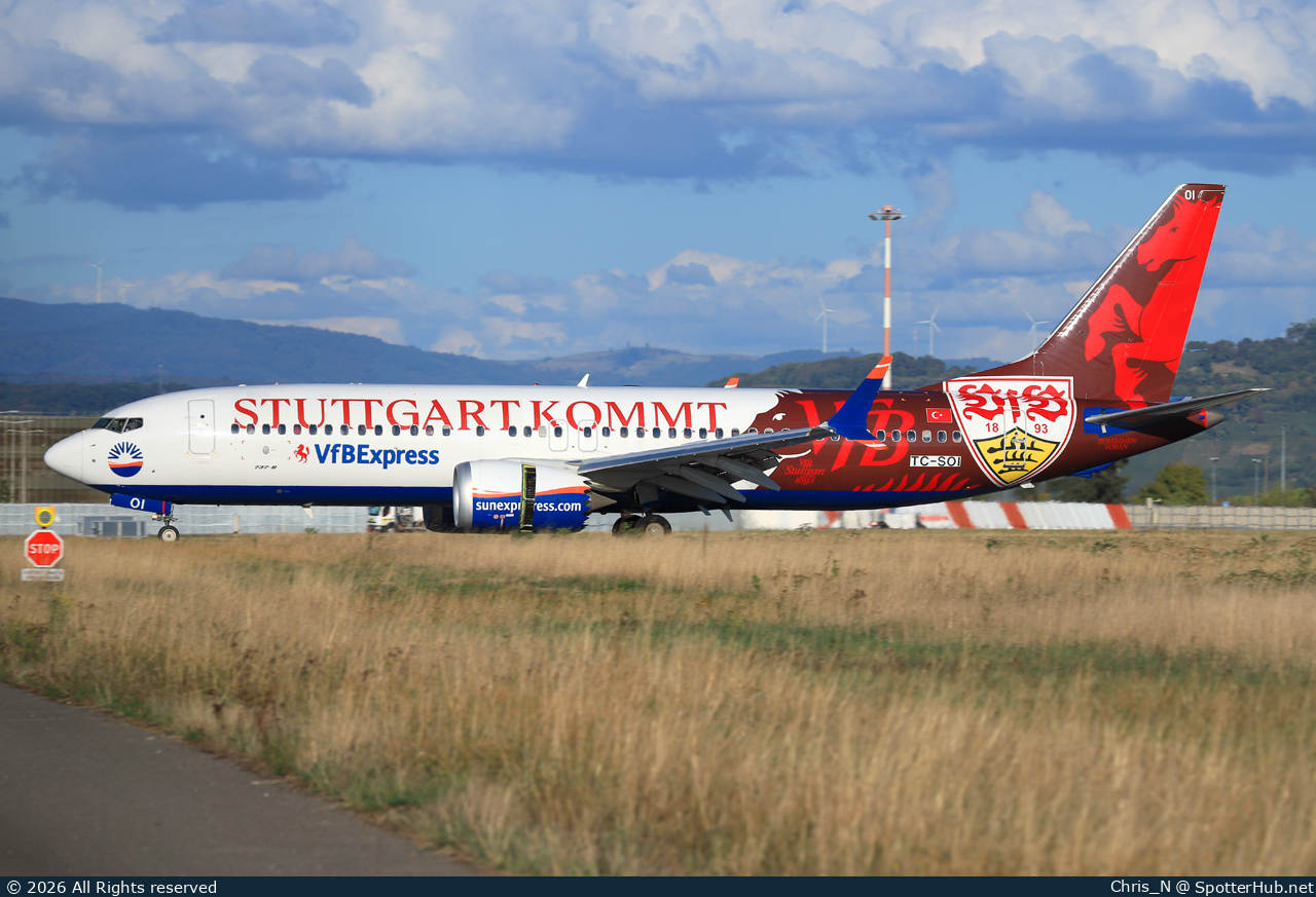 Photo of TC-SOI - Boeing 737 MAX 8 operated by SunExpress