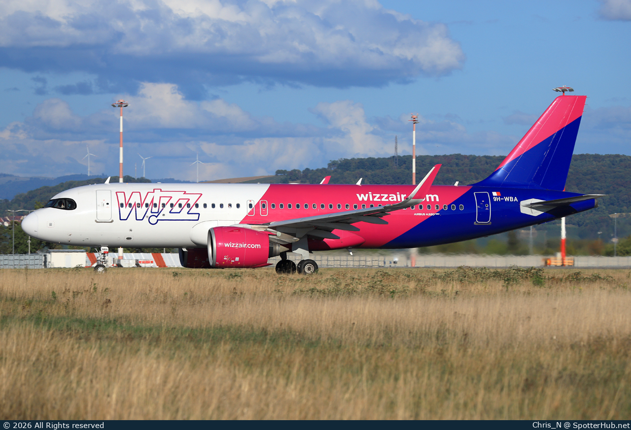 Photo of 9H-WBA - Airbus A320-271N operated by Wizz Air Malta