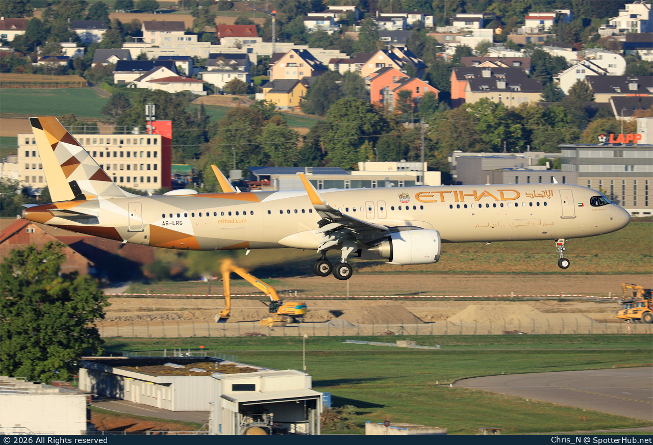 Photo of A6-LRG - Airbus A321-251NX operated by Etihad Airways