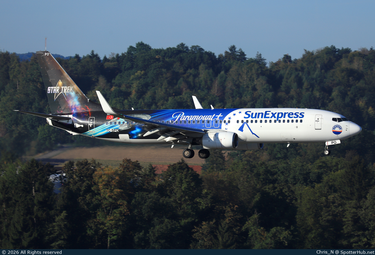 Photo of TC-SPO - Boeing 737-8MA operated by SunExpress