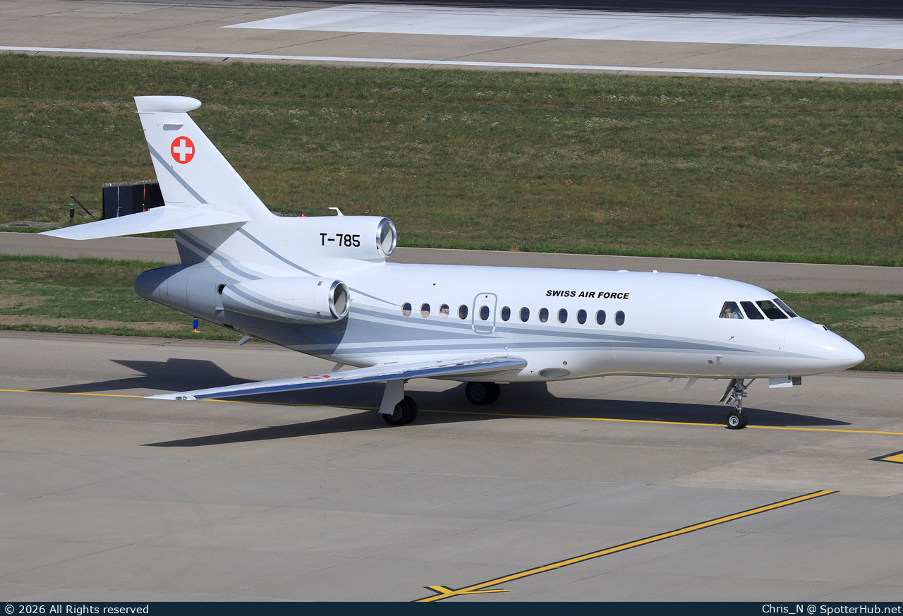 Photo of T-785 - Dassault Falcon 900EX operated by Swiss Air Force