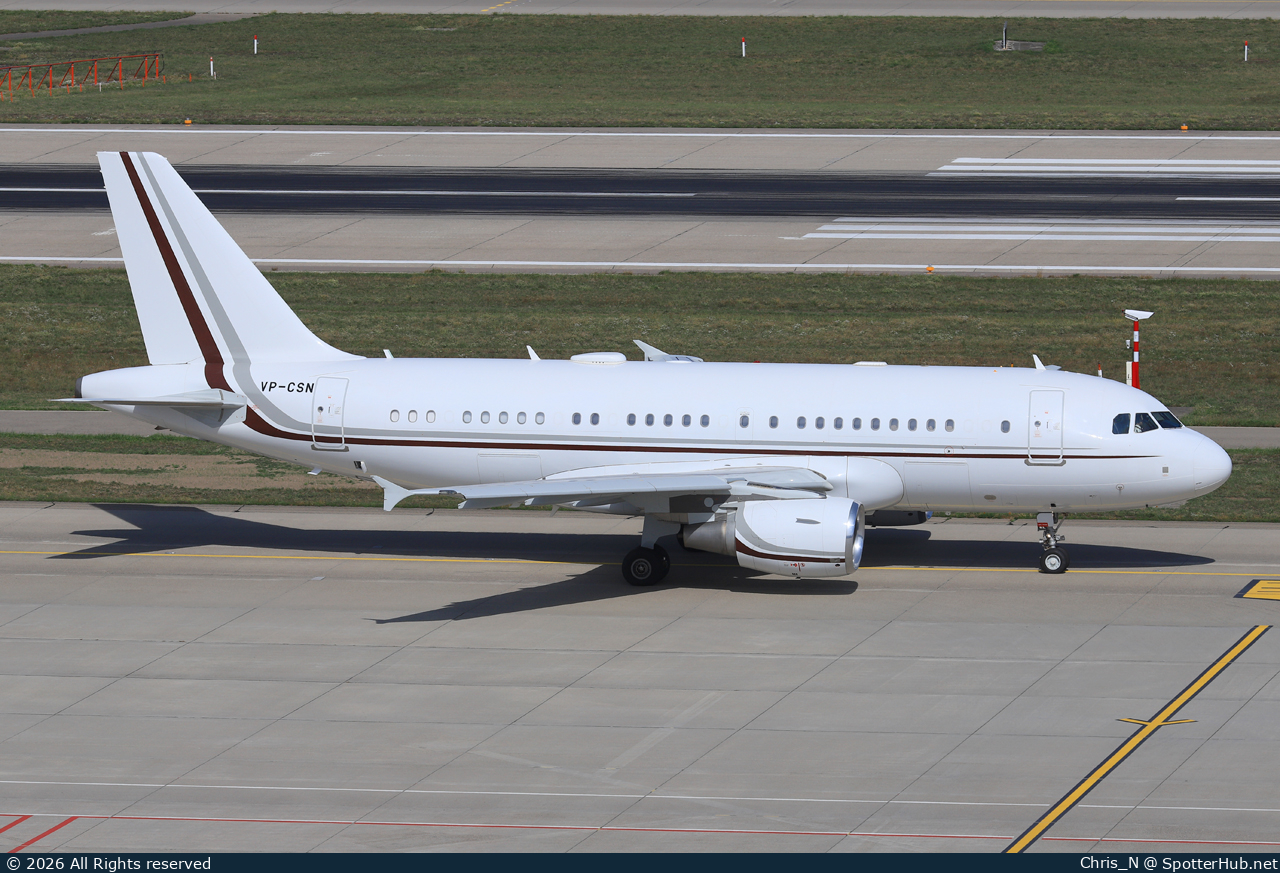 Photo of VP-CSN - Airbus A319-115(CJ) operated by Sky Prime Aviation Services
