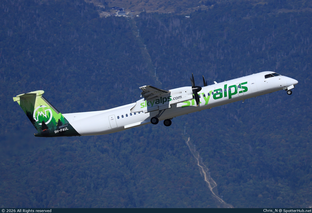 Photo of 9H-PAUL - Bombardier DHC-8-402 Dash 8 Q400 operated by SkyAlps