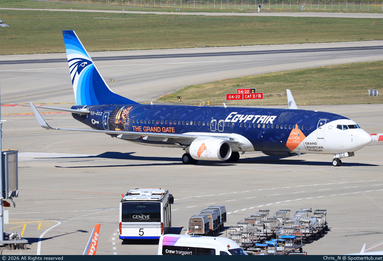 Photo of SU-GCZ - Boeing 737-866 operated by Egyptair