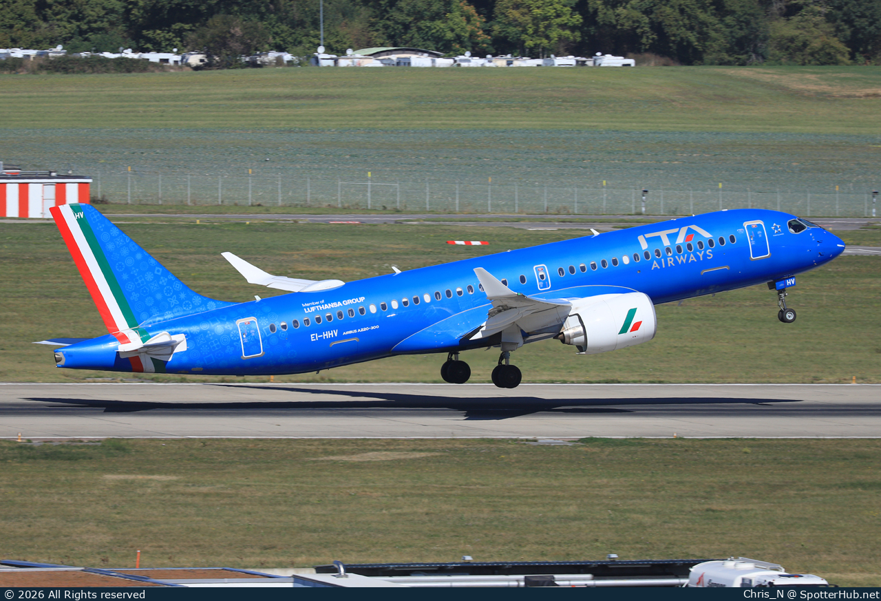 Photo of EI-HHV - Airbus A220-300 operated by ITA Airways