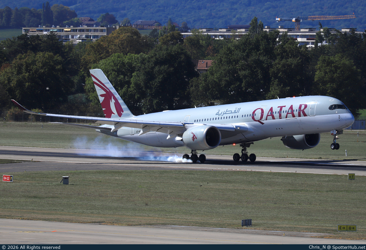 Photo of A7-ALQ - Airbus A350-941 operated by Qatar Airways