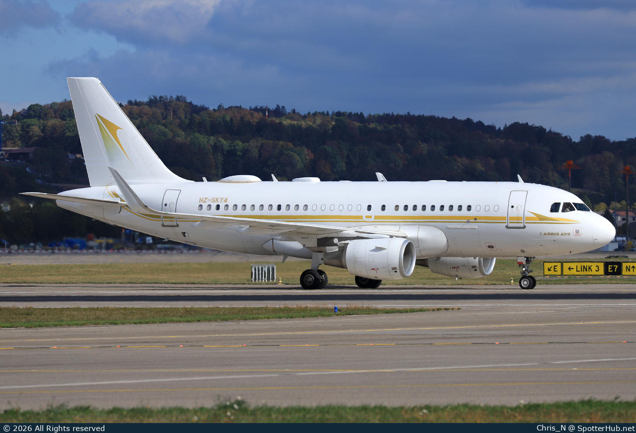 Photo of HZ-SKY4 - Airbus A319-115(CJ) operated by Alpha Star Aviation Services