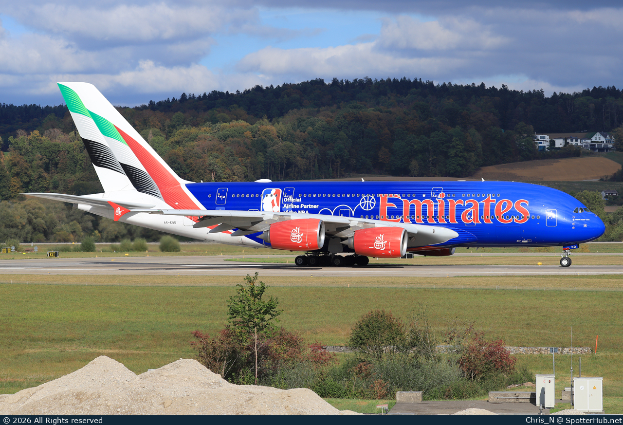 Photo of A6-EOD - Airbus A380-861 operated by Emirates
