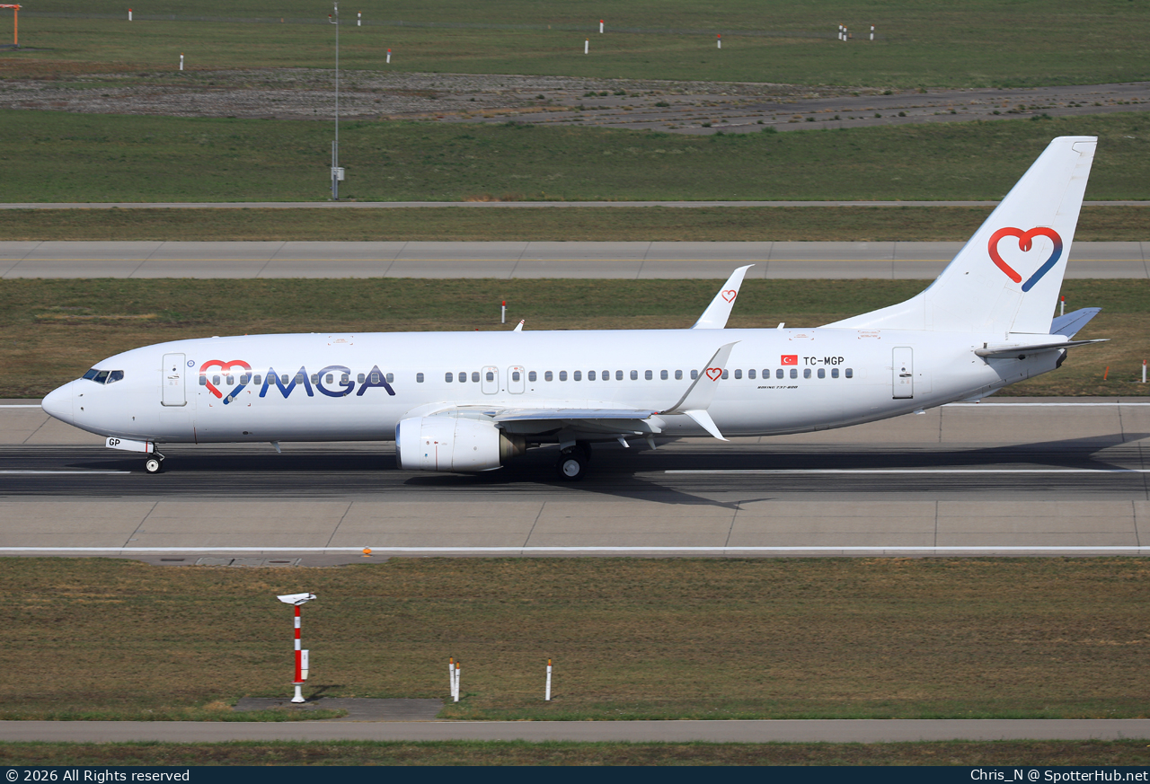 Photo of TC-MGP - Boeing 737-85F operated by Mavi Gök Airlines