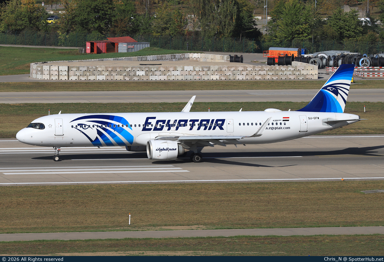 Photo of SU-GFW - Airbus A321-251NX operated by Egyptair