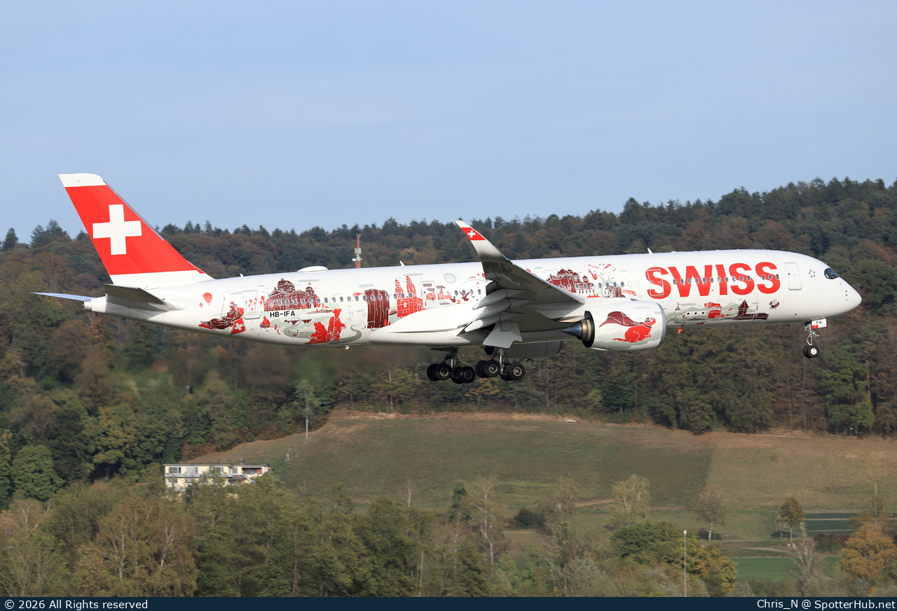 Photo of HB-IFA - Airbus A350-941 operated by Swiss International Air Lines