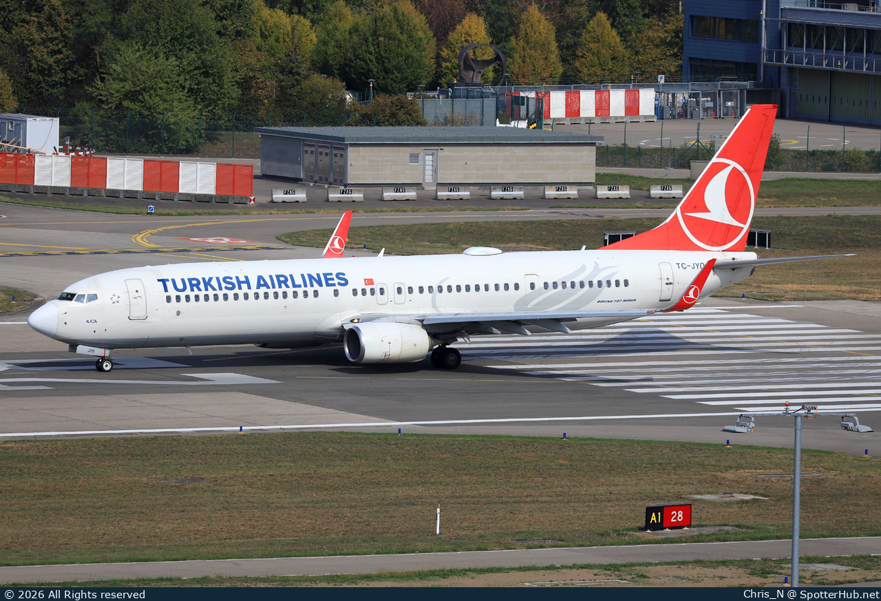 Photo of TC-JYO - Boeing 737-9F2(ER) operated by Turkish Airlines