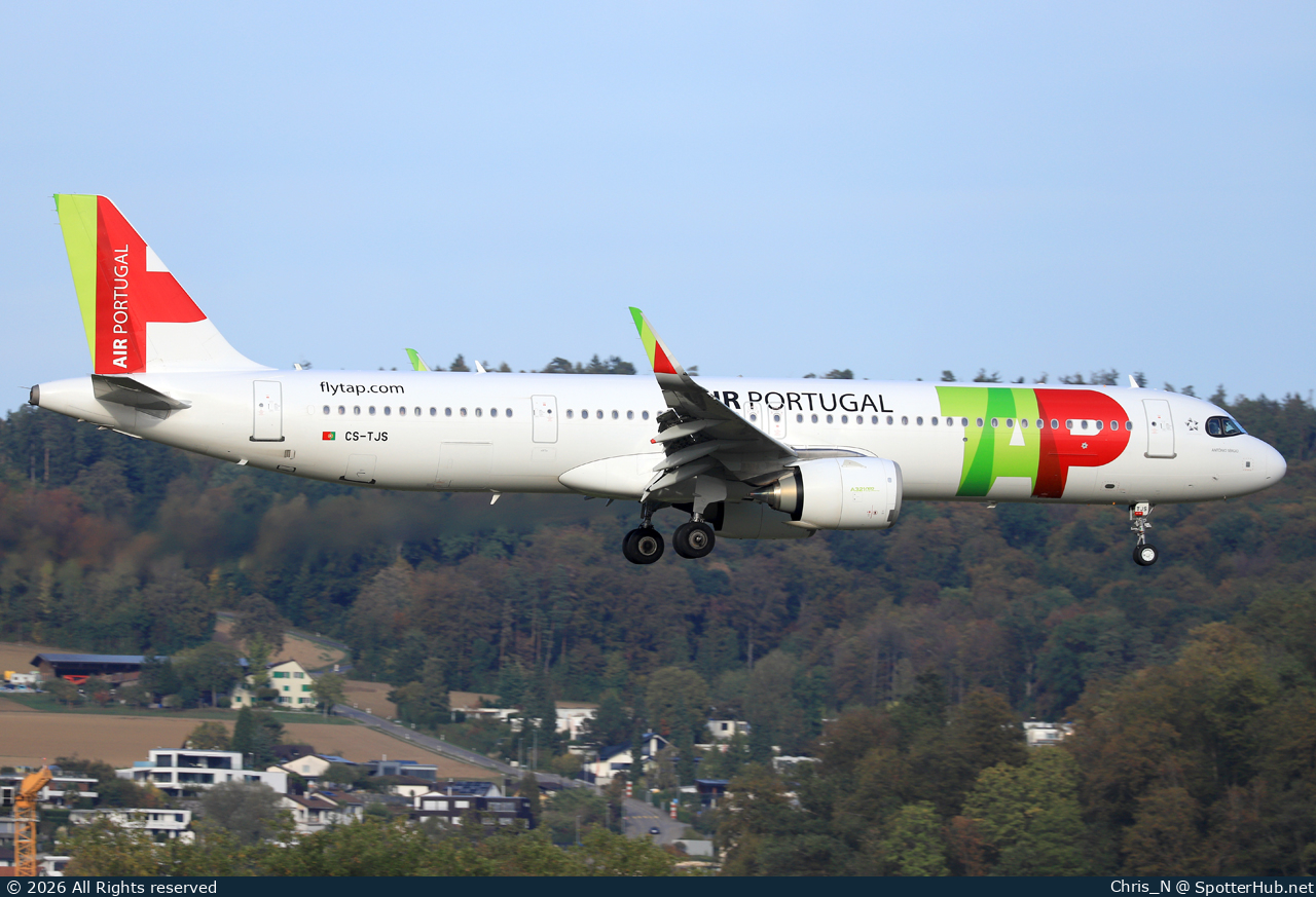 Photo of CS-TJS - Airbus A321-251NX operated by TAP Air Portugal