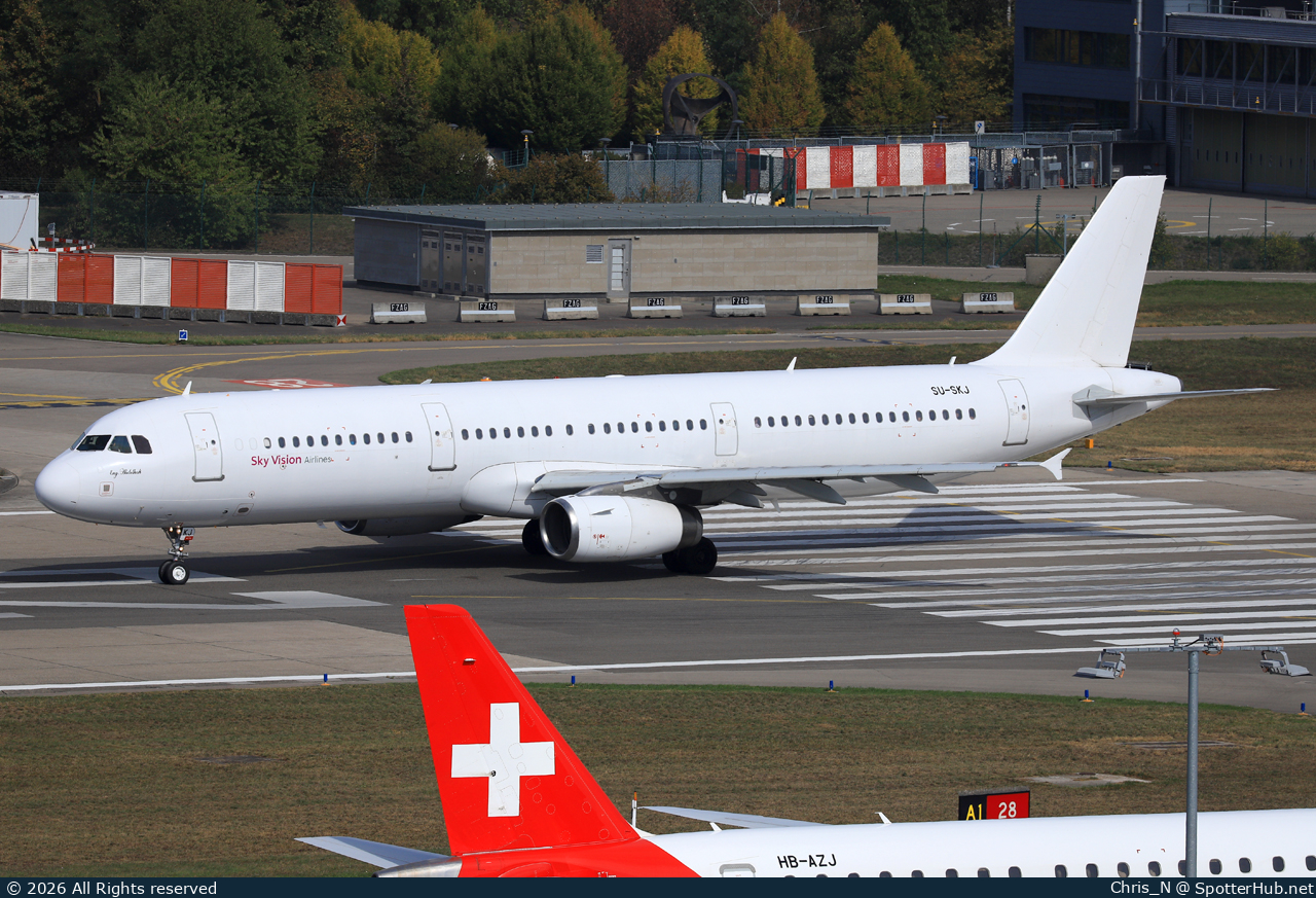 Photo of SU-SKJ - Airbus A321-231 operated by Sky Vision Airlines
