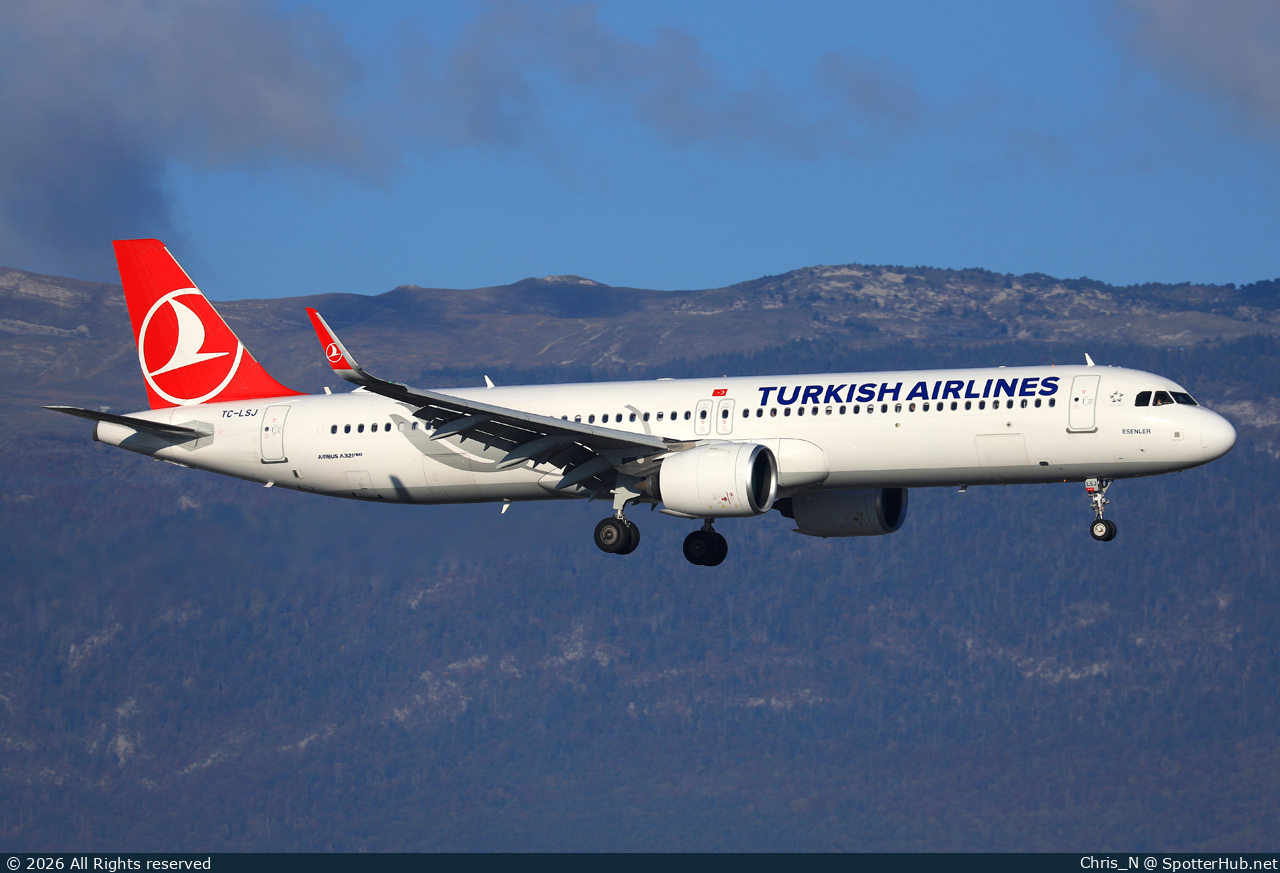 Photo of TC-LSJ - Airbus A321-271NX operated by Turkish Airlines