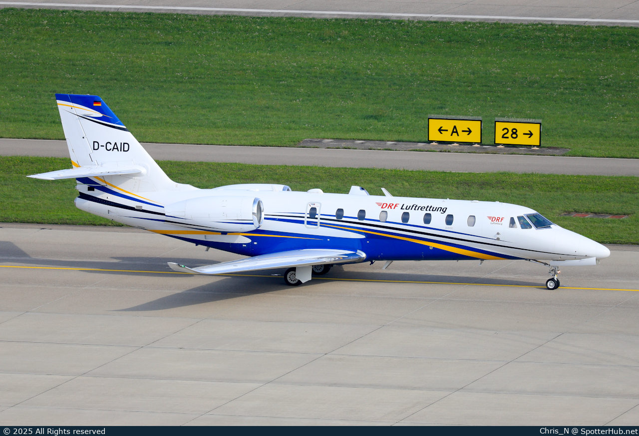 Photo of D-CAID - Cessna 680 Citation Sovereign+ operated by DRF Luftrettung