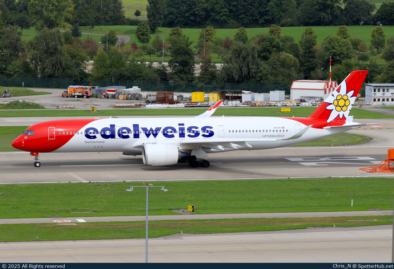 Photo of HB-IHF - Airbus A350-941 operated by Edelweiss Air