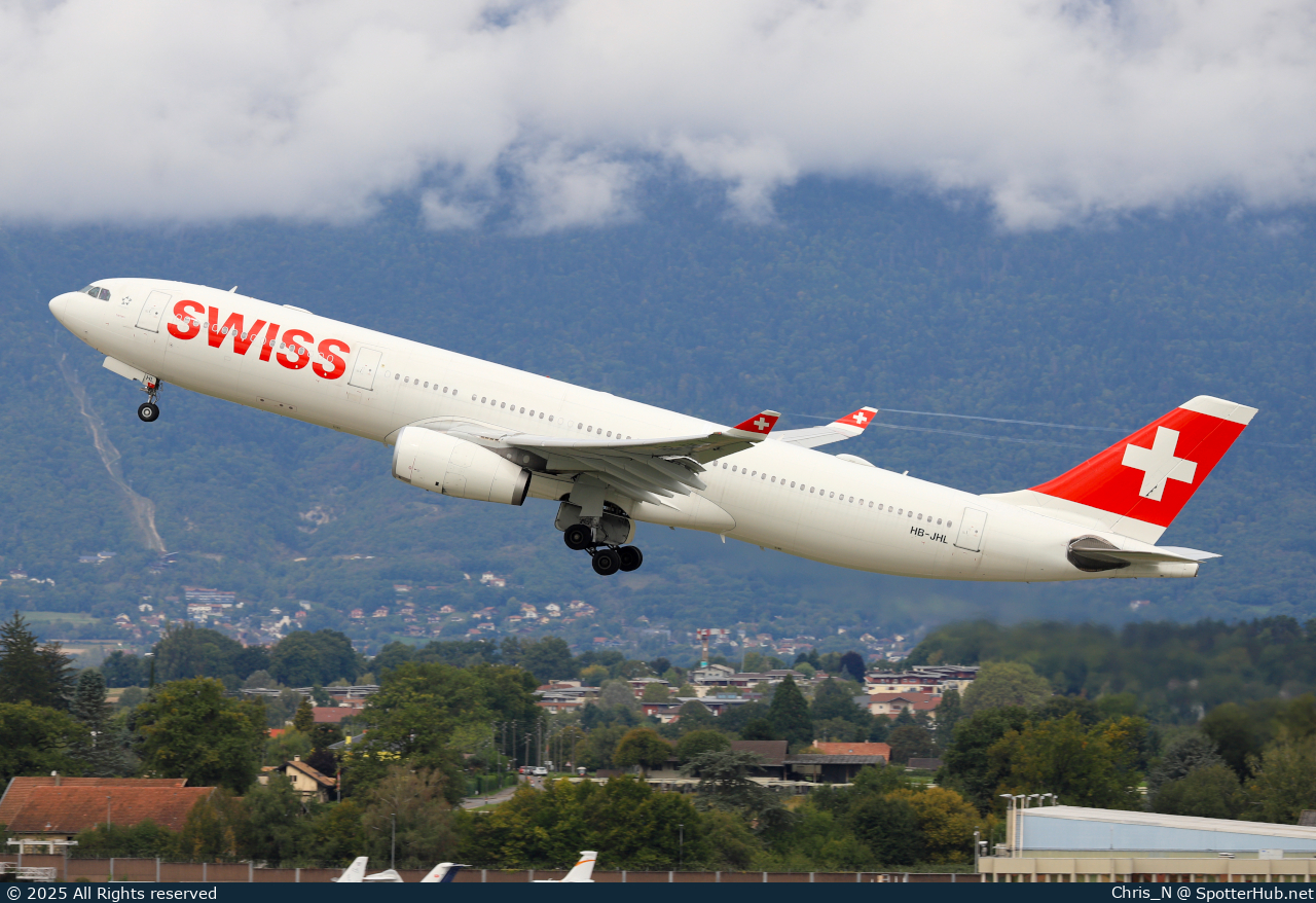 Photo of HB-JHL - Airbus A330-343 operated by Swiss International Air Lines