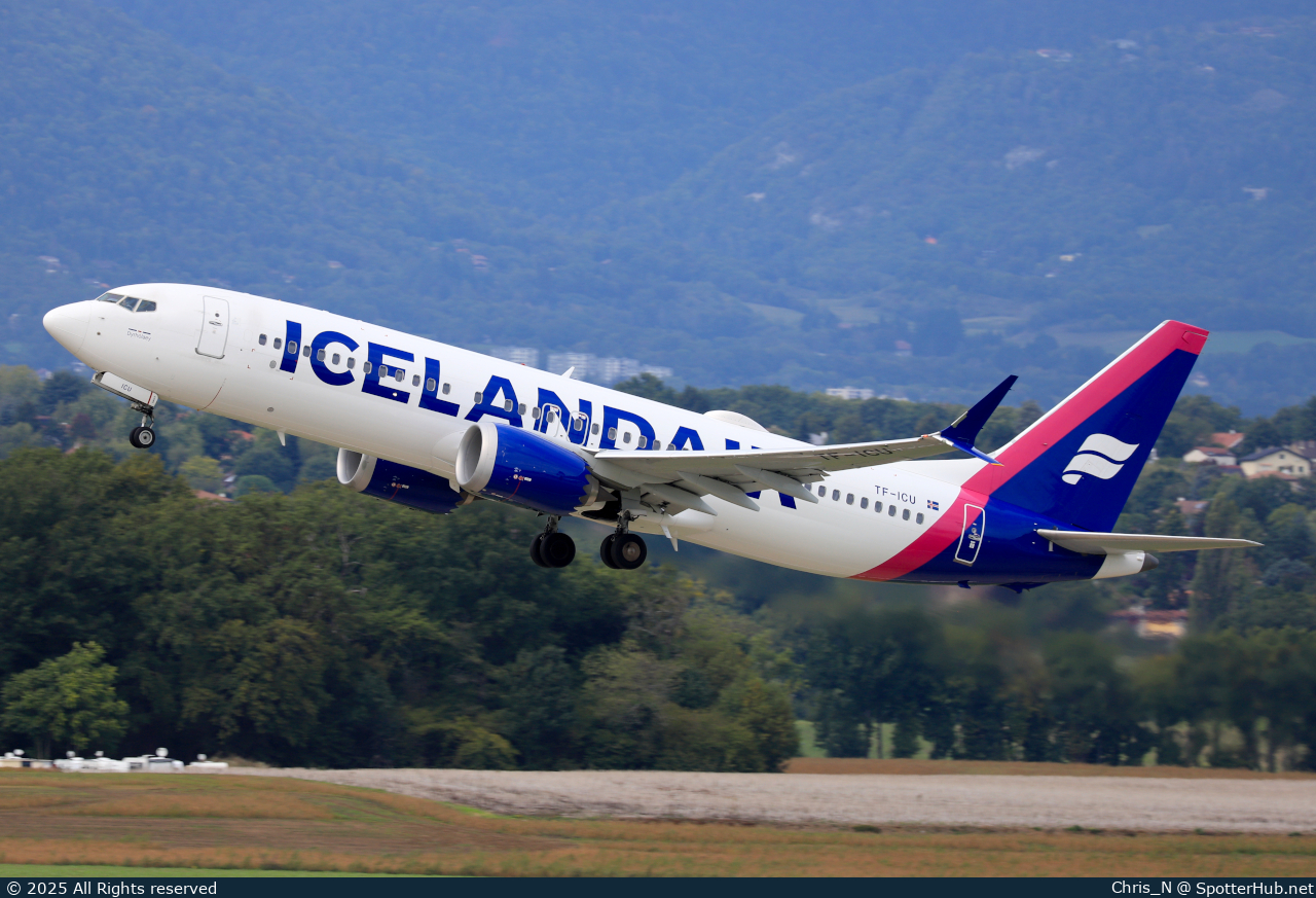 Photo of TF-ICU - Boeing 737 MAX 8 operated by Icelandair