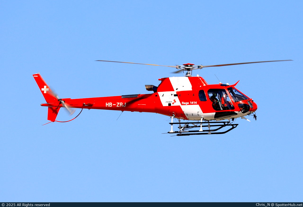 Photo of HB-ZRJ - Airbus Helicopters H125 operated by Rega Swiss Air-Rescue