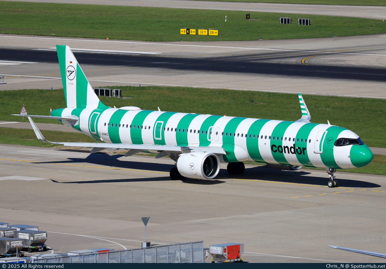 Photo of D-ANMZ - Airbus A321-271NX operated by Condor