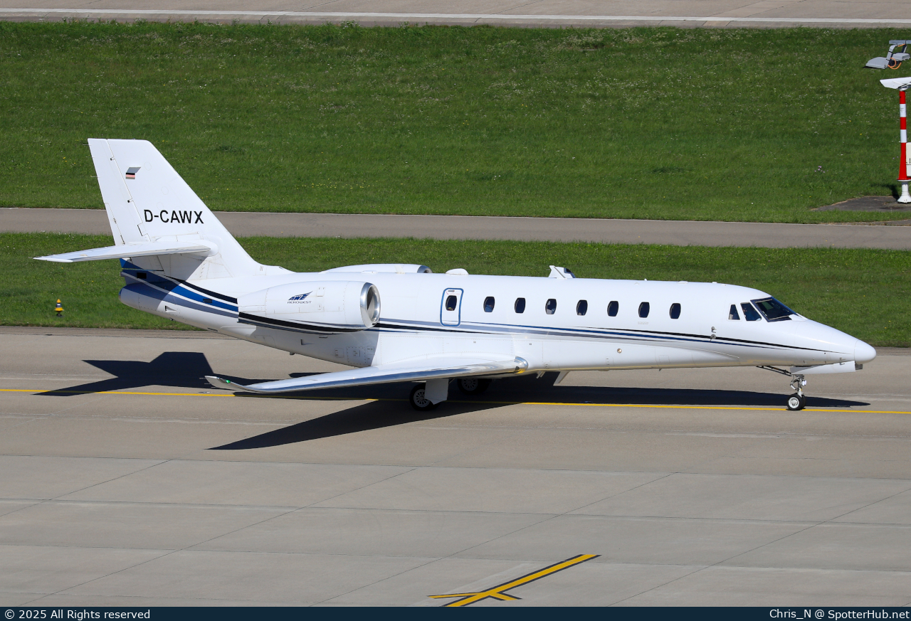 Photo of D-CAWX - Cessna 680 Citation Sovereign+ operated by Aerowest