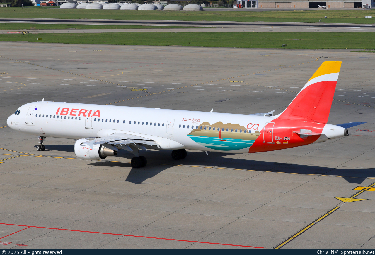 Photo of EC-JZM - Airbus A321-212 operated by Iberia