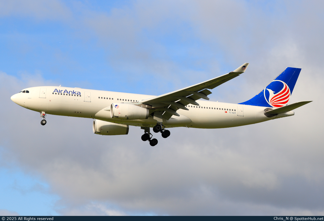 Photo of TC-NYP - Airbus A330-243 operated by Air Anka
