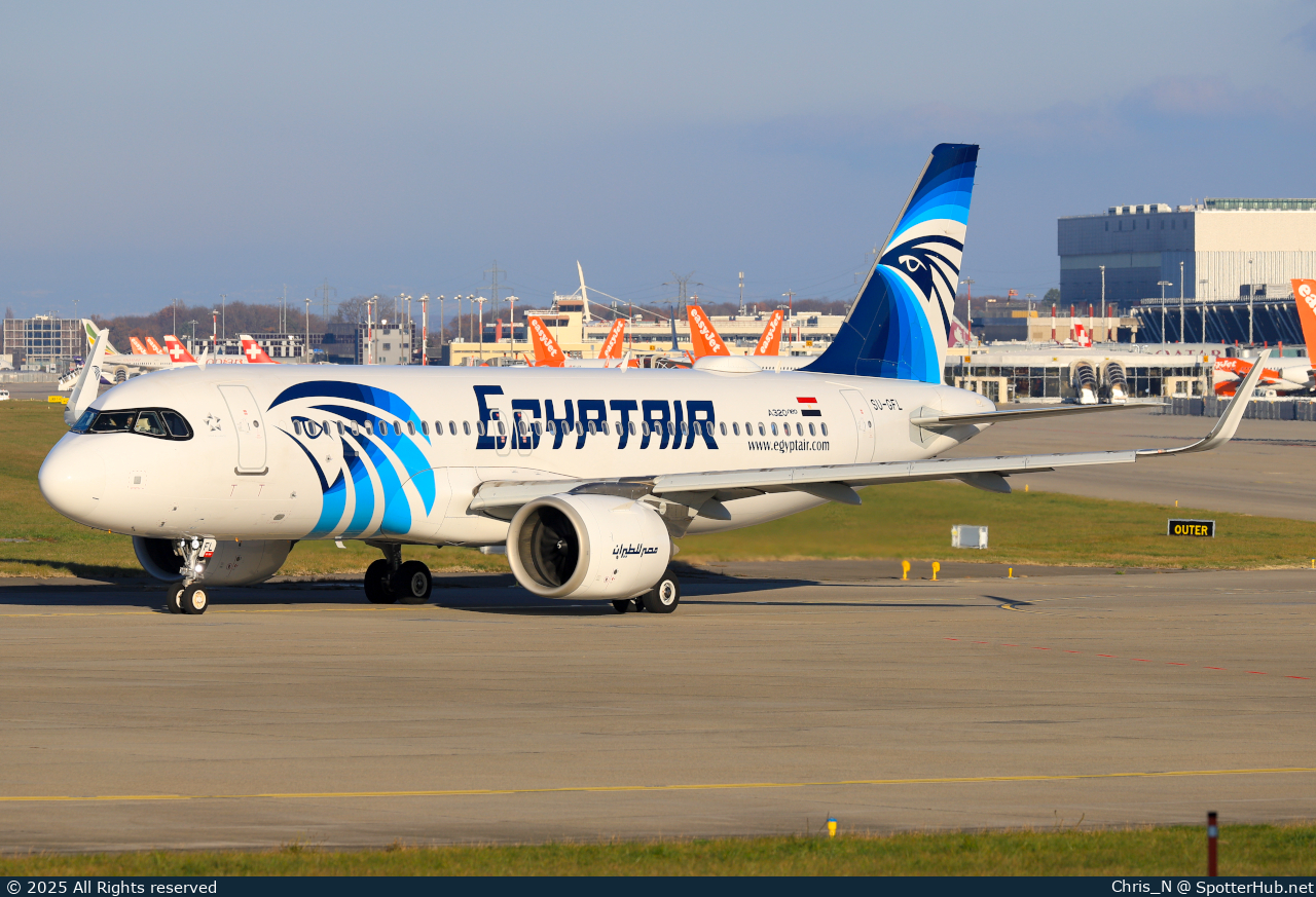 Photo of SU-GFL - Airbus A320-251N operated by Egyptair