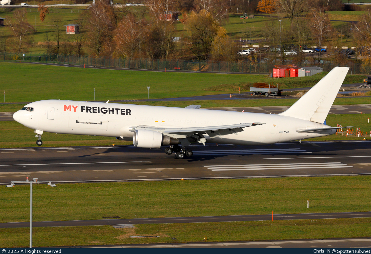 Photo of UK67009 - Boeing 767-3Q8(ER)(BCF) operated by My Freighter