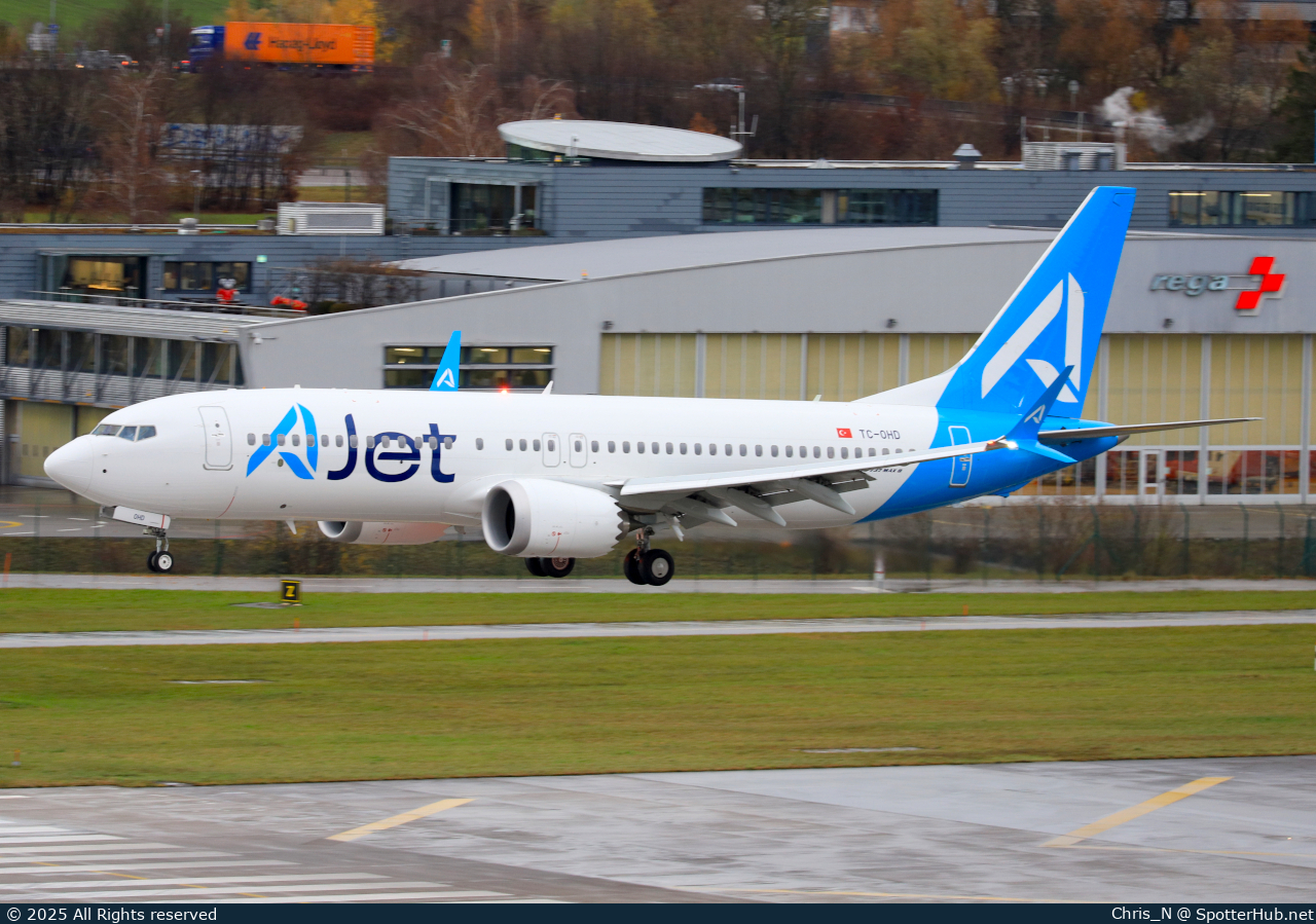 Photo of TC-OHD - Boeing 737 MAX 8 operated by AJet