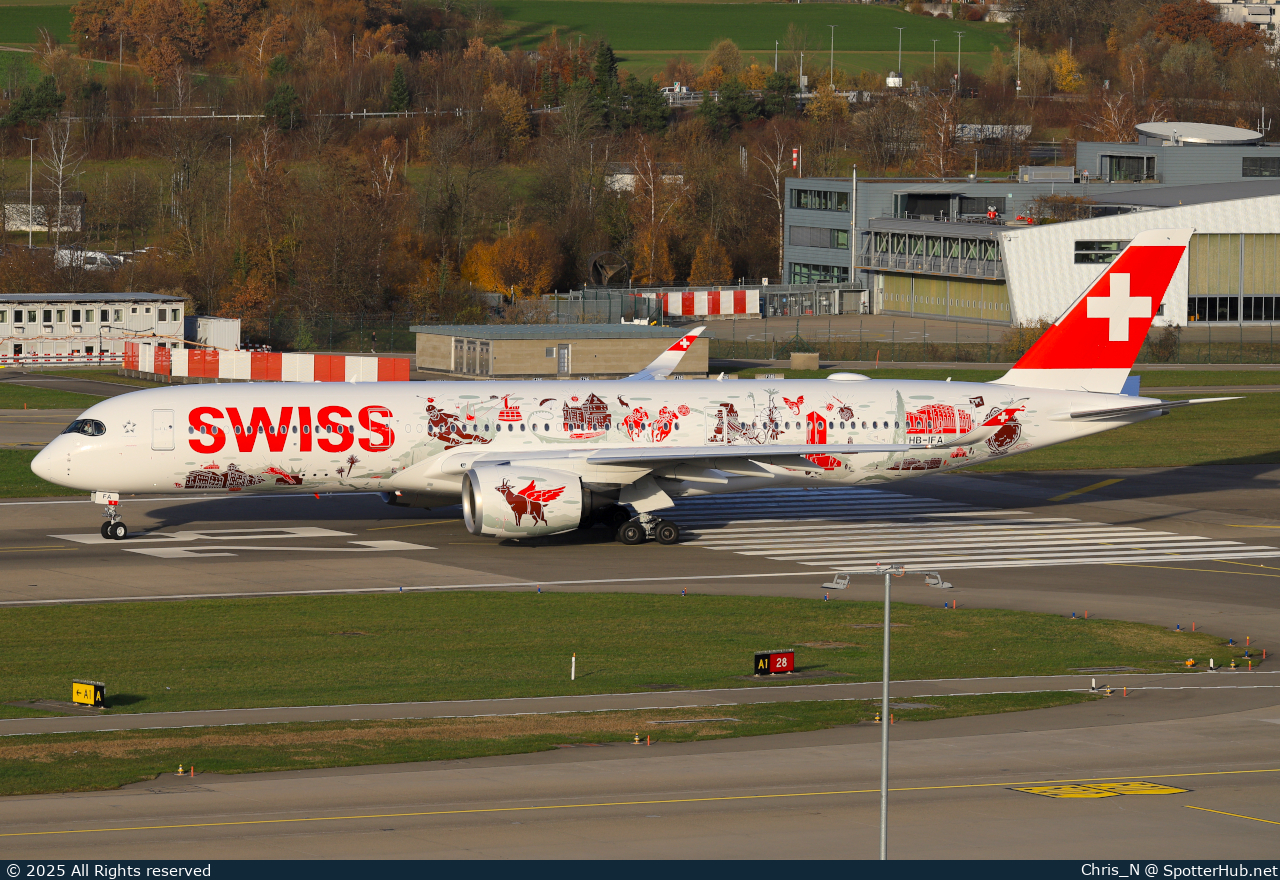 Photo of HB-IFA - Airbus A350-941 operated by Swiss International Air Lines